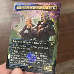 Emet-Selch of the Third Seat (Borderless) (Chocobo Track Foil) Commander: Final - Image 4