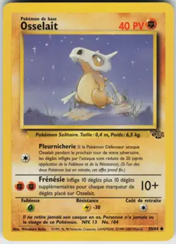 Pokemon TCG Cubone 50/64 Jungle Common card Unlimited LP - Image 1