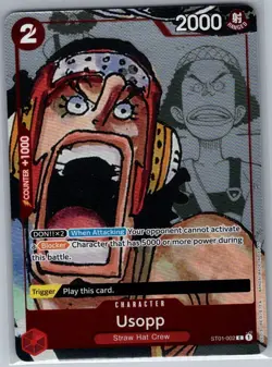 Usopp - ST01-002 Alt Art 25th Anniversary One Piece Promotion - One Piece - NM - Image 1