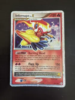 Pokemon Infernape LV.X Diamond & Pearl Rare Holo 121/130 120HP English TCG HP - Image 1