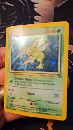 Scyther 10/64 Jungle Holo Rare Pokemon WOTC Vintage TCG - Read Description - Image 2