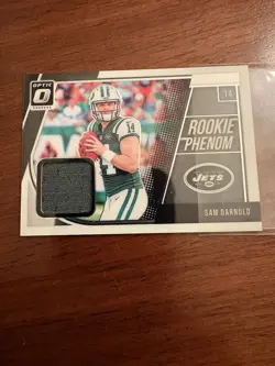 2018 Optic Sam Darnold Rookie Phenom Jersey 2 Card Lot Both Variations - Image 1