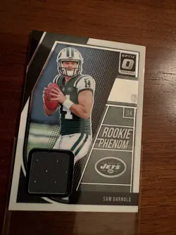 2018 Optic Sam Darnold Rookie Phenom Jersey 2 Card Lot Both Variations - Image 2