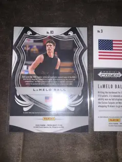 LAMELLO BALL ROOKIE 2 CARD LOT *CRUSADE* & *DRAFT PICKS* - Image 3