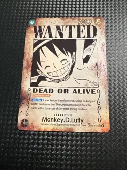 Monkey D. Luffy OP13-118 SP SEC Wanted Poster English -vlp-nm - Image 1