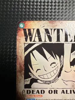 Monkey D. Luffy OP13-118 SP SEC Wanted Poster English -vlp-nm - Image 3