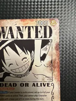 Monkey D. Luffy OP13-118 SP SEC Wanted Poster English -vlp-nm - Image 4