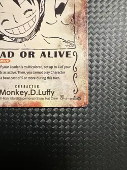 Monkey D. Luffy OP13-118 SP SEC Wanted Poster English -vlp-nm - Image 5