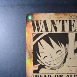Monkey D. Luffy OP13-118 SP SEC Wanted Poster English -NM - Carrying On His Will - Image 2