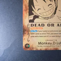 Monkey D. Luffy OP13-118 SP SEC Wanted Poster English -NM - Carrying On His Will - Image 5