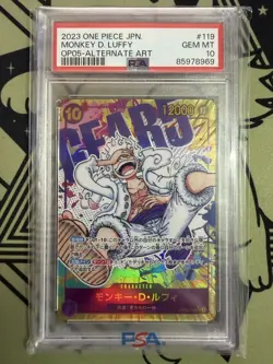 PSA 10 Luffy Nika Gear 5 OP05-119 Parallel SEC New Era Japanese One Piece Card - Image 1