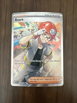 Roark - 242/182 - Pokemon Paradox Rift Full Art Ultra Rare Card NM - Image 1