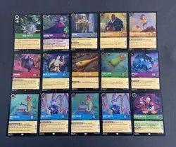 107 LOT R U C Foil Cards Disney Lorcana EN 2 Minnie Pinocchio Snow White Elsa - Image 2