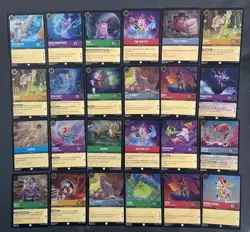 107 LOT R U C Foil Cards Disney Lorcana EN 2 Minnie Pinocchio Snow White Elsa - Image 3