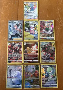 Pokemon Trainer Gallery Lot of 10 Near Mint + Pack To Sleeve TG Cards Card - Image 1