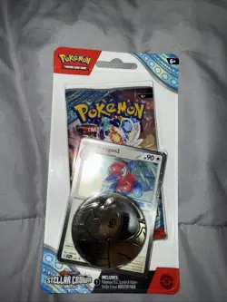 Pokemon Cards - S&V: Stellar Crown - PORYGON2 BLISTER PACK (1 Booster, 1 Coin+) - Image 1