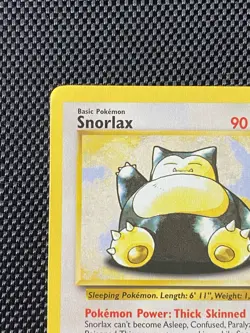 Snorlax 30/130 Base Set 2 Rare Non-Holo Vintage Pokemon TCG Card MP/LP - Image 2