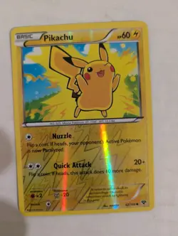 Pikachu 42/146 - XY Base Set Reverse Holo Rare Pokemon Card NM - Image 1