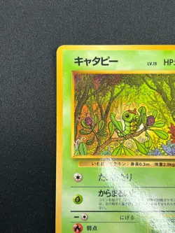 [NM] Caterpie Pokemon Card Japanese Vending Series No 010 Vintage Glossy 31J25 - Image 4