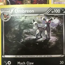 Umbreon Black Star Promo XY96 Cosmos Holo Card Near Mint Condition - Image 3