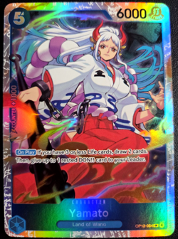 Yamato OP13-054 SR ONE PIECE Tcg Card Game NM Blue - Image 1