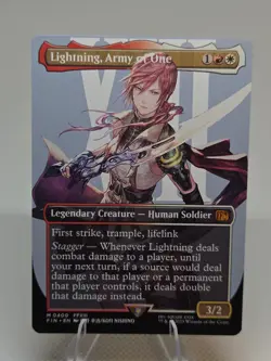 Lightning, Army of One (Borderless) X1 FIN MTG Final Fantasy FB1 - Image 1