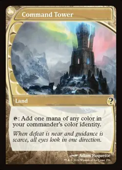 Command Tower - Foil - Future Frame Mystery Boosters 2 Magic mtg Light Play, x1 - Image 1