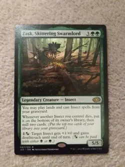 MTG Zask, Skittering Swarmlord Jumpstart 2022 047, NM, English X1 - Image 1