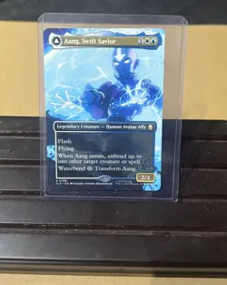 MTG Aang, Swift Savior Aang and La, Ocean's Fury - Foil - Borderless, NM-Mint - Image 1