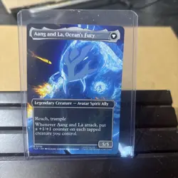 MTG Aang, Swift Savior Aang and La, Ocean's Fury - Foil - Borderless, NM-Mint - Image 2