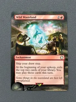 Wild Wasteland #71 MTG Fallout Hand Painted Borderless Extended Full Altered Art - Image 1
