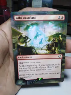 Wild Wasteland #71 MTG Fallout Hand Painted Borderless Extended Full Altered Art - Image 2