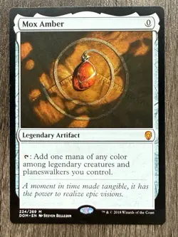 1x Mox Amber Dominaria Regular MTG NM English - Image 1