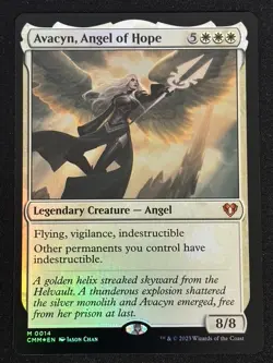 1x MTG Avacyn, Angel of Hope (Foil) - Commander Masters (CMM) #14 - Magic - Image 1