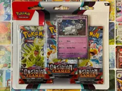 Pokemon TCG Obsidian Flames Blister Booster 3 Packs Houndstone New/ Sealed - Image 2