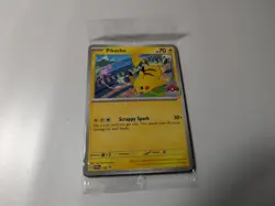 Pokemon Pikachu SVP 190 Black Star Promo Non-Holo Pokemon WC2024 Stamp SEALED - Image 2
