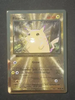 Pokemon TCG Celebrations Pikachu Gold Metal Card 58/102 25th Anniversary - Image 1