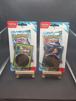Pokemon TCG Set of 2 JOURNEY TOGETHER Single Pack Blister (Yanma/Scraggy) - Image 1