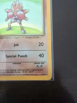 Hitmonchan - 7/102 - Holo Rare - Unlimited Edition WOTC Pokemon Base Set - Image 5