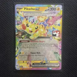 057/191 Pikachu ex Pokemon TCG Prize Pack Series 7 Play Stamped Surging Sparks - Image 2
