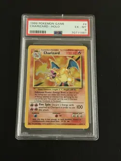 1999 POKEMON BASE SET CHARIZARD 4/102 PSA 6 - Image 1