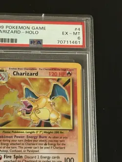 1999 POKEMON BASE SET CHARIZARD 4/102 PSA 6 - Image 3