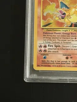 1999 POKEMON BASE SET CHARIZARD 4/102 PSA 6 - Image 5