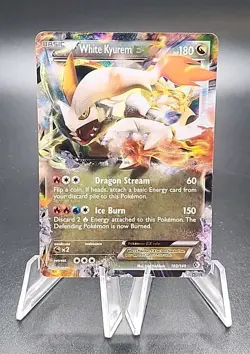White Kyurem EX 103/149 Ultra Rare Black & White Boundaries Crossed Pokemon - Image 1