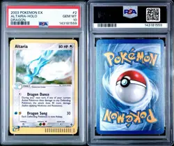 2003 Pokemon EX Dragon Altaria HOLO 2/97 PSA 10 GEM MINT!! POP 40 - Image 3