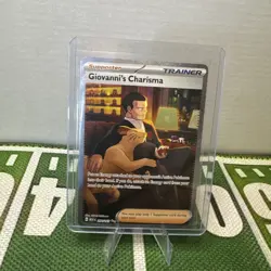 Pokemon TCG 151 Full Art Trainer Giovanni's Charisma 204/165 - Image 1