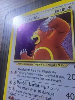 Pokemon TCG Ursaring Neo Discovery 15/75 Holo Black Star Rare Unlimited LP - Image 4