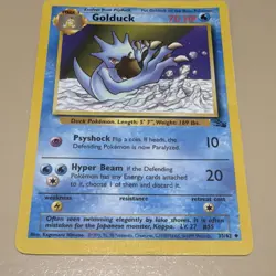 Golduck - 35/62 Fossil Unlimited Uncommon Pokemon - MP - Image 2
