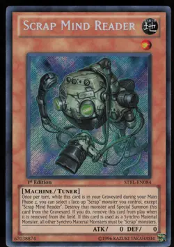 Scrap Mind Reader STBL-EN084 Secret Rare Starstrike Blast 1st Edition Yu-Gi-Oh - Image 1