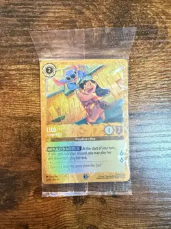 Disney Lorcana TCG Lilo Escape Artist Gold Foil Promo Card 25/P2 Sealed - Image 1